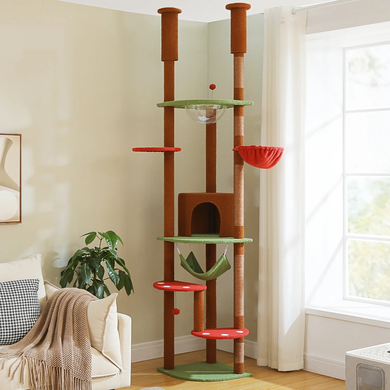 Floor-to-Ceiling Cat Tree Tower