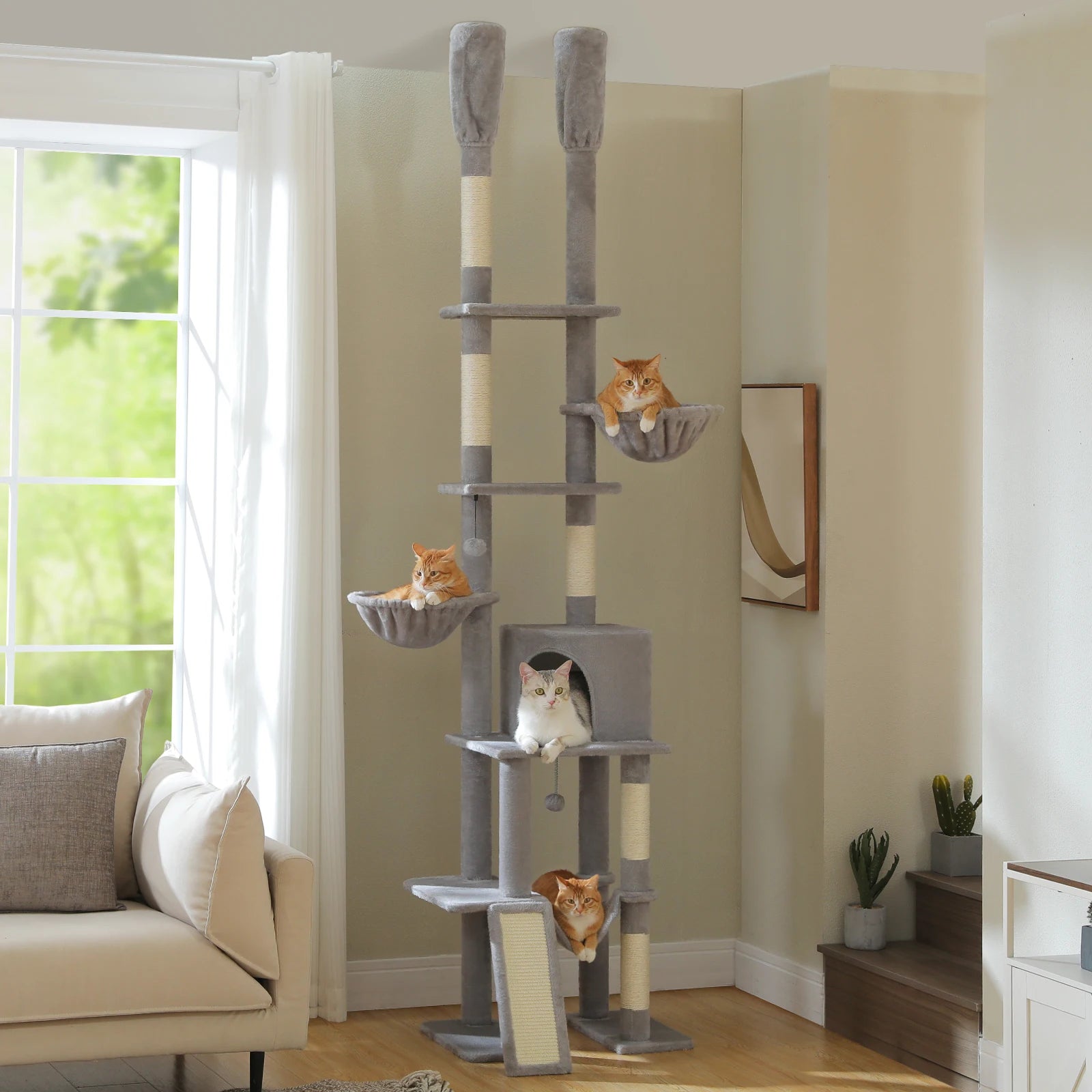 Floor-to-Ceiling Cat Tree Tower