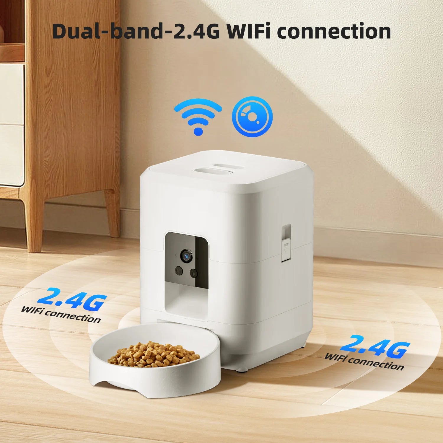 Wi-Fi Pet Feeder with Camera