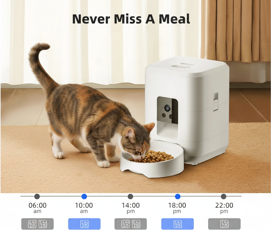Wi-Fi Pet Feeder with Camera