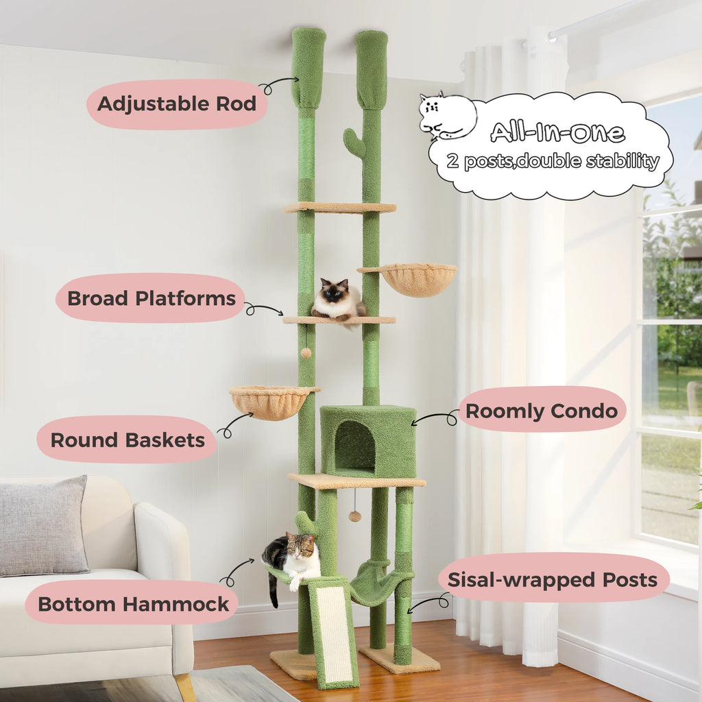 Floor-to-Ceiling Cat Tree Tower
