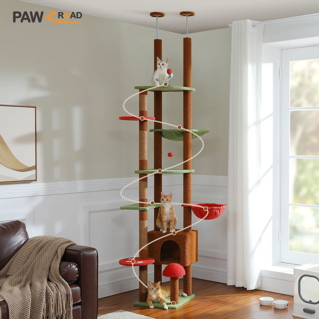 Floor-to-Ceiling Cat Tree Tower