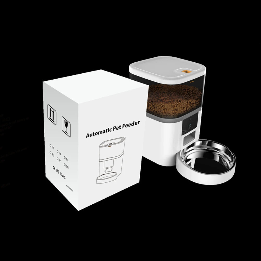 Double Bowls Smart Feeder With Camera HD