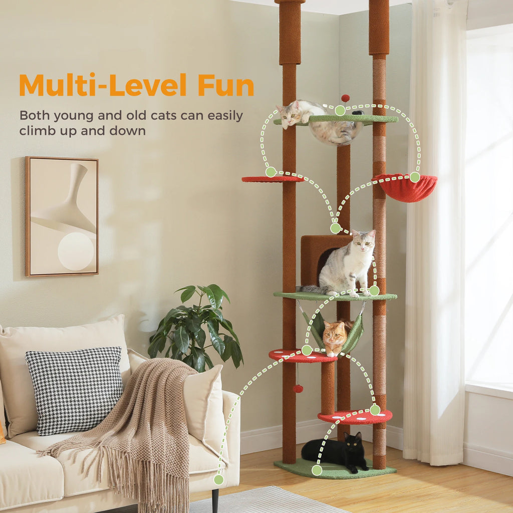 Floor-to-Ceiling Cat Tree Tower