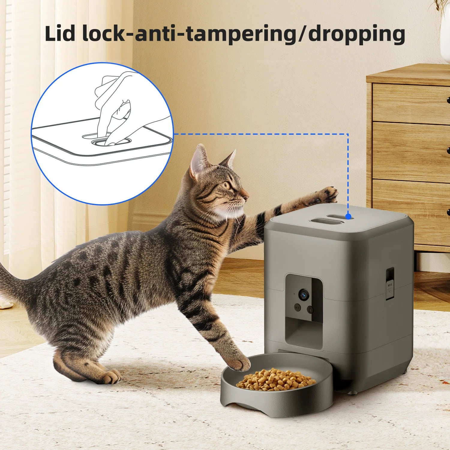 Wi-Fi Pet Feeder with Camera