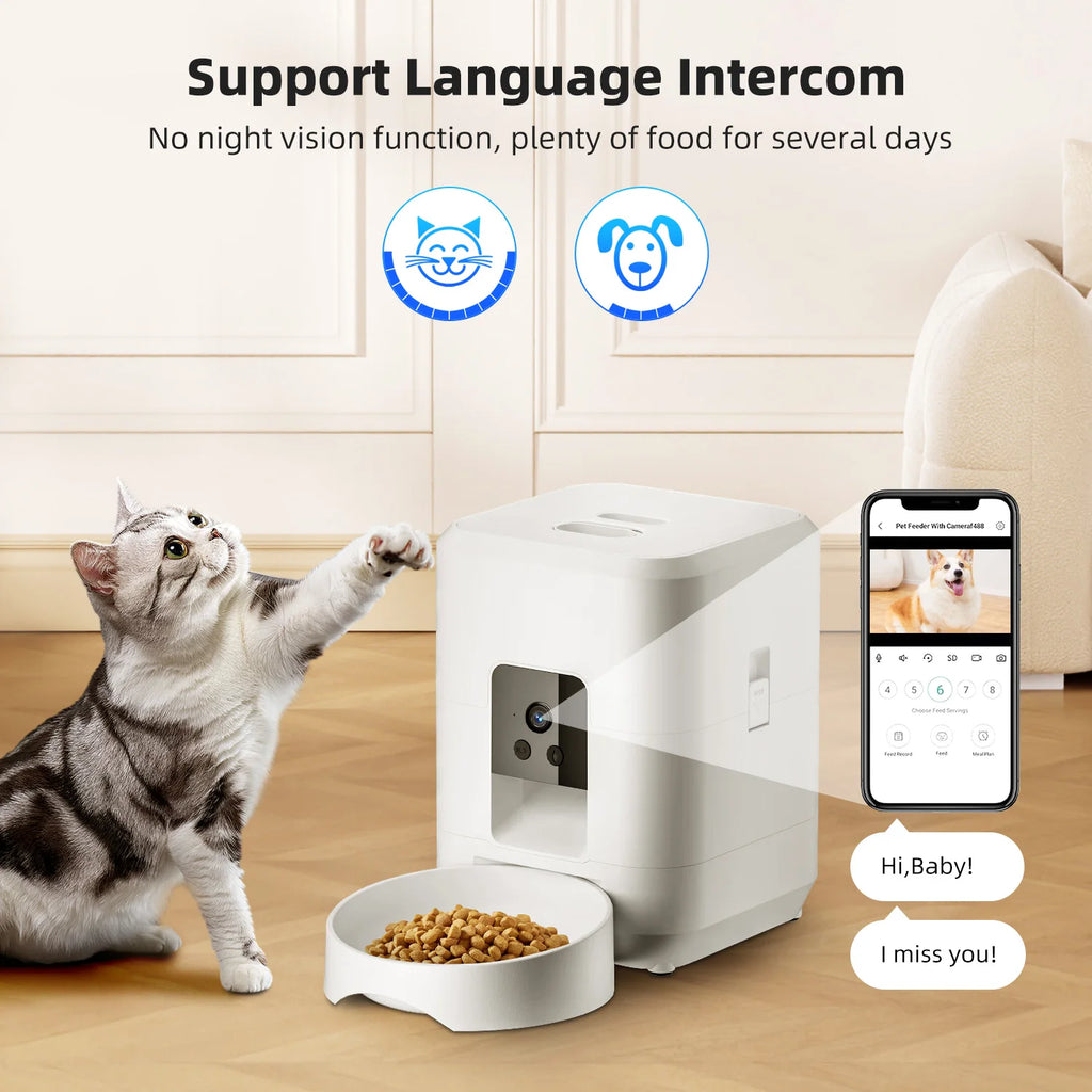 Wi-Fi Pet Feeder with Camera