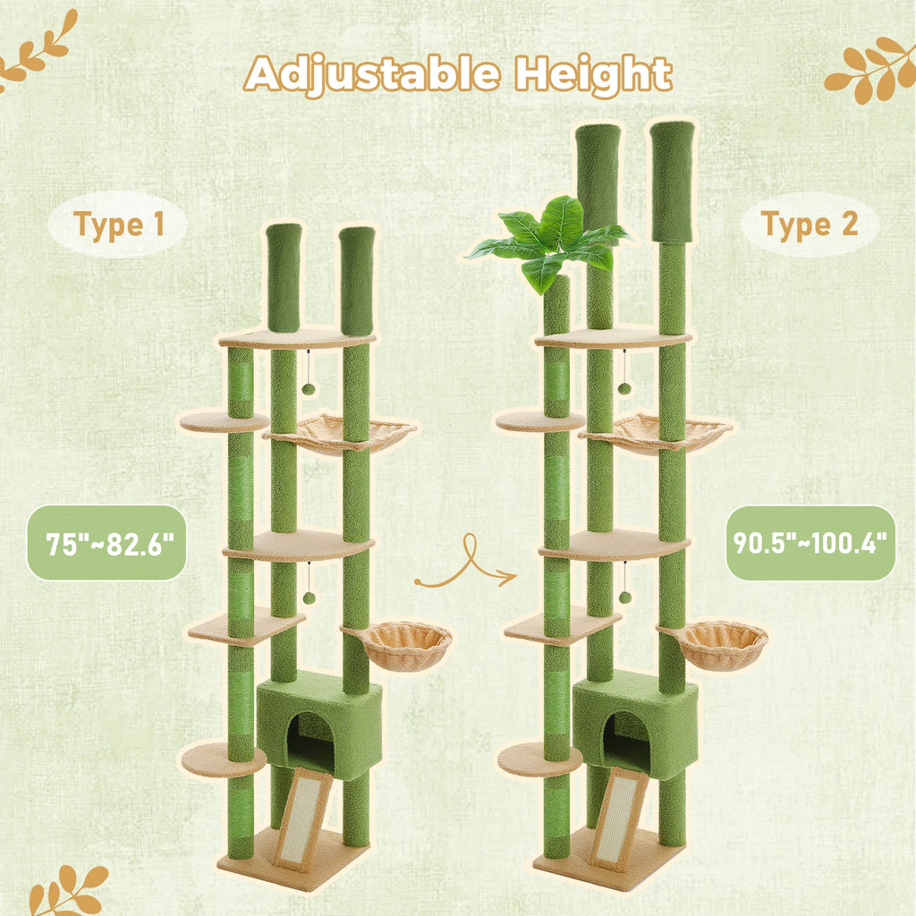 Floor-to-Ceiling Cat Tree Tower