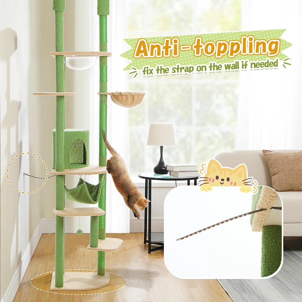 Floor-to-Ceiling Cat Tree Tower