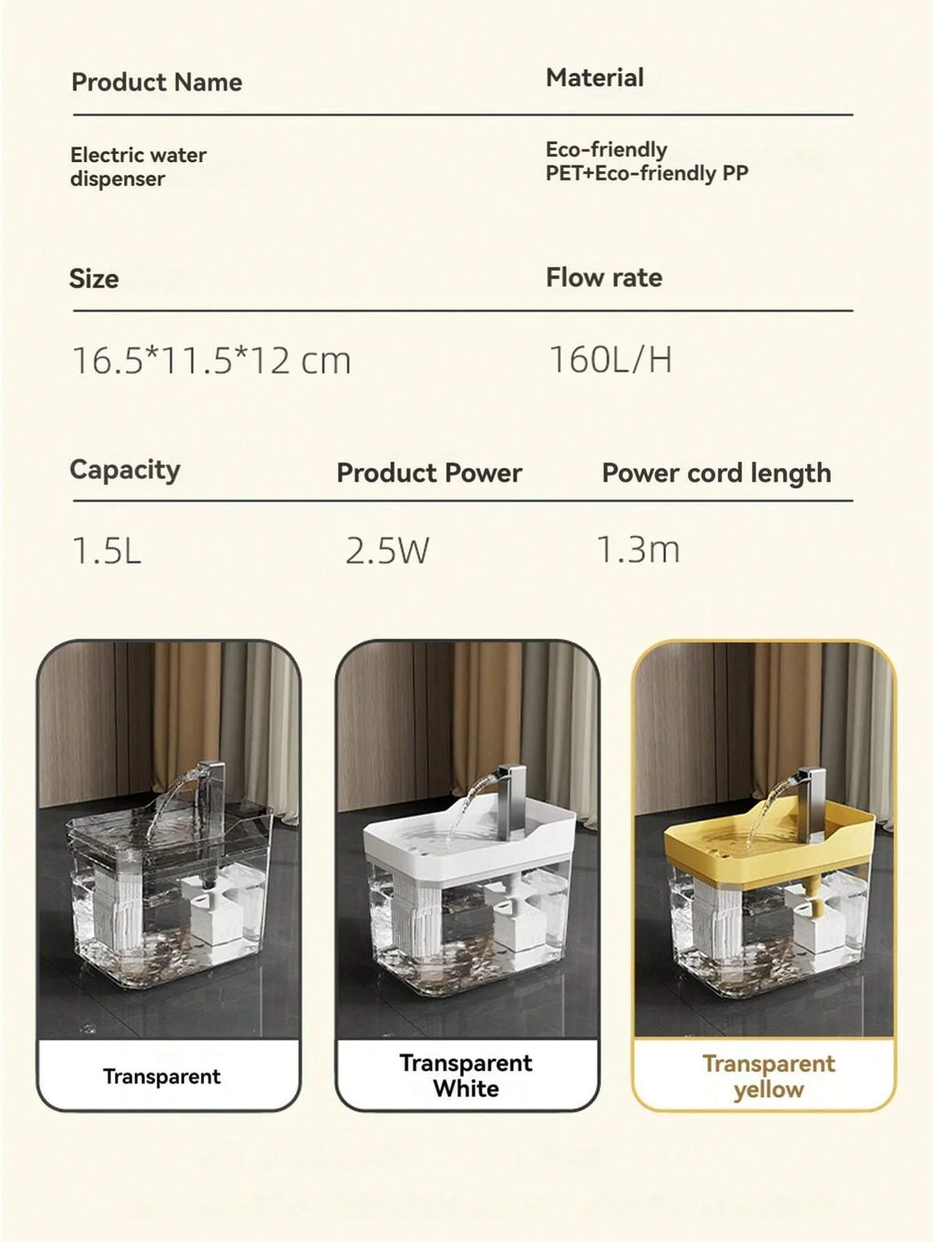 Automatic water fountain