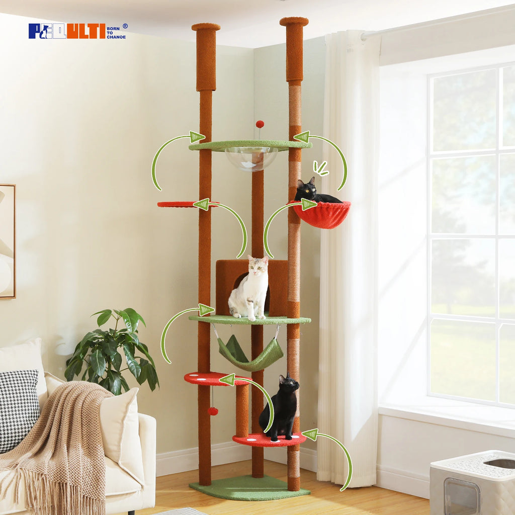 Floor-to-Ceiling Cat Tree Tower