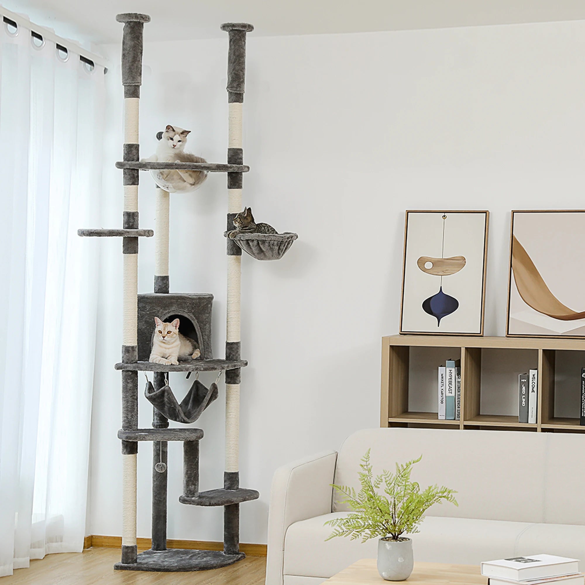 Floor-to-Ceiling Cat Tree Tower